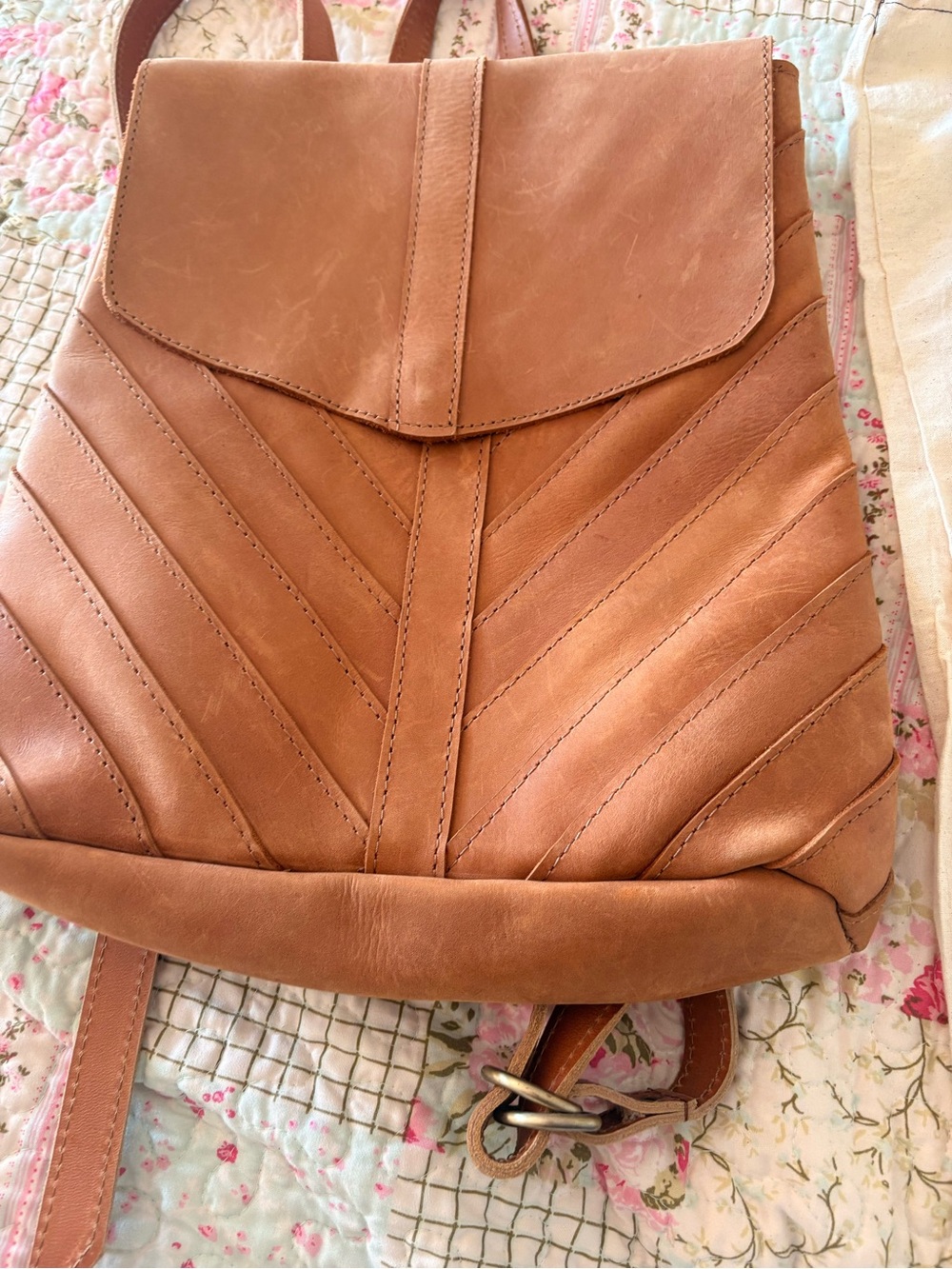 Magnolia (Joanne Gaines) designed - Women’s Leather Backpack - Tan